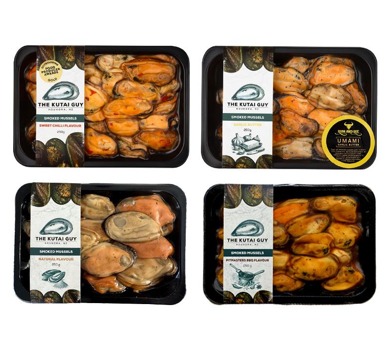 Ultimate Selection Of Smoked Mussels | Kutai - 250g x6 trays